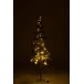 Sapin de Noël décoratif à led en plastique blanc - vert 85x85x180 cm
