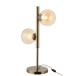Lampe à poser dorée 2 ampoules en métal 60x20cm
