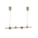 Suspensão de candeeiro em metal dourado com 4 lâmpadas 156x85cm Suspensão de candeeiro em metal dourado com 4 lâmpadas 156x85cm