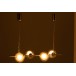 Suspensão de candeeiro em metal dourado com 4 lâmpadas 156x85cm Suspensão de candeeiro em metal dourado com 4 lâmpadas 156x85cm