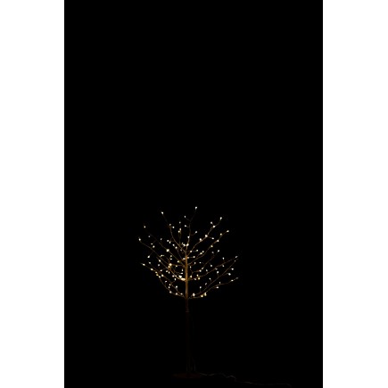 Arbre lumineux branche led en métal noir 100 cm