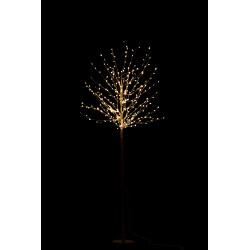 Arbre lumineux branche led en métal noir 180 cm