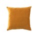 Coussin carré en velours ocre 45x45cm
