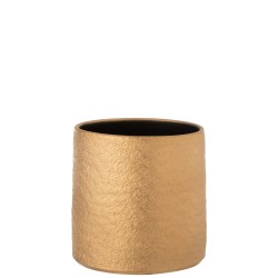 Cachepot céramique or de grande taille