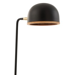 Lampada da scrivania in metallo nero 23x18x48 cm