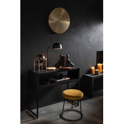 Lampada da scrivania in metallo nero 23x18x48 cm