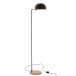 Lámpara de pie evy hierro/madera negro/natural Alt. 130 cm