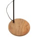 Lámpara de pie evy hierro/madera negro/natural Alt. 130 cm