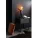 Candeeiro p'tit maurice em resina preta 35x19x45 cm Candeeiro p'tit maurice em resina preta 35x19x45 cm