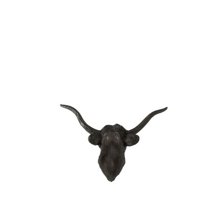Búfalo colgante resina negro Alt. 32