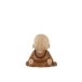 Moine en résine marron 20x14x19 cm
