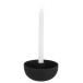 Candelabro de metal en forma de bol 15x15x8 cm