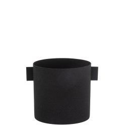 Cache-pot rond en métal 20x16x15 cm