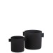 Cache-pot rond en métal 20x16x15 cm Cache-pot rond en métal 20x16x15 cm