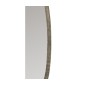 Miroir ovale en aluminium - verre gris 33x99x3 cm Miroir ovale en aluminium - verre gris 33x99x3 cm