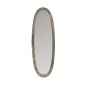 Miroir ovale en aluminium - verre gris 33x99x3 cm Miroir ovale en aluminium - verre gris 33x99x3 cm