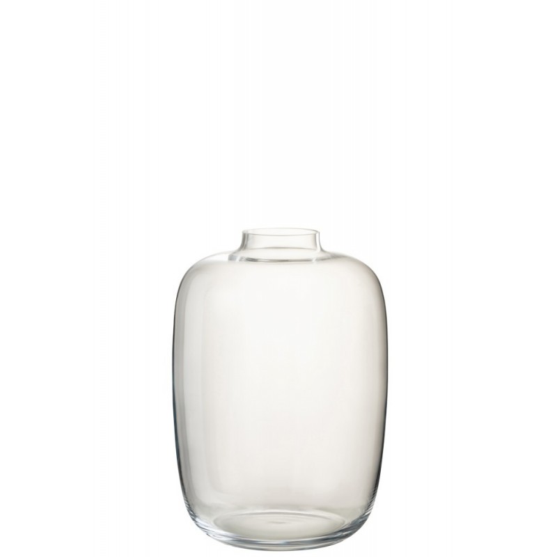 Vase en verre transparent 25x25x35 cm