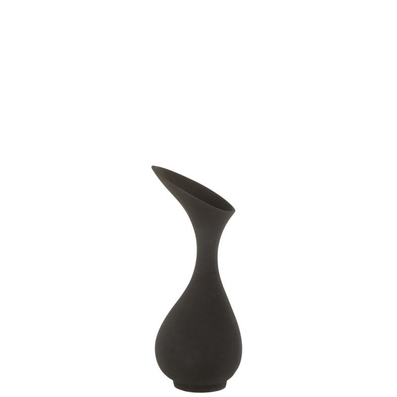 Vase rugueux en aluminium 22x22x45 cm Vase rugueux en aluminium 22x22x45 cm