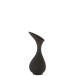 Vase rugueux en aluminium 22x22x45 cm Vase rugueux en aluminium 22x22x45 cm