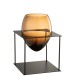 Vase en verre marron 22x22x33 cm