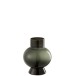 Vase boule noir en verre 18x18x22 cm Vase boule noir en verre 18x18x22 cm