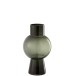 Vase boule noir en verre de 31 cm Vase boule noir en verre de 31 cm