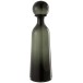Botella decorativa de vidrio negro 12x12x44 cm