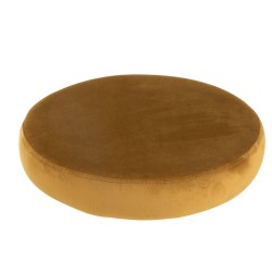 Coussin pour tabouret en textile ocre 34x34x8 cm