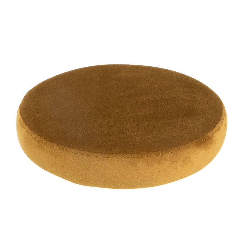 Coussin pour tabouret en textile ocre 34x34x8 cm