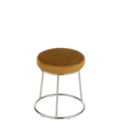 Coussin pour tabouret en textile ocre 34x34x8 cm