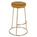 Coussin pour tabouret en textile ocre 34x34x8 cm
