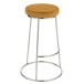 Coussin pour tabouret en textile ocre 34x34x8 cm