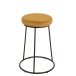 Coussin pour tabouret en textile ocre 34x34x8 cm