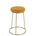 Coussin pour tabouret en textile ocre 34x34x8 cm