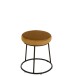 Coussin pour tabouret en textile ocre 34x34x8 cm