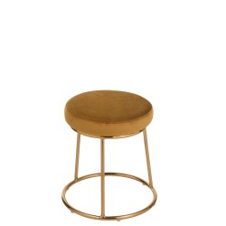 Coussin pour tabouret en textile ocre 34x34x8 cm