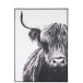 Bastidor de yak de lona negra 103,5x142,5x4,5 cm