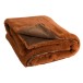 Plaid en polyester marron 180x130 cm Plaid en polyester marron 180x130 cm