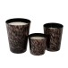 Vela perfumada em frasco de vidro castanho 15,5 x 15,5 x 20 cm Vela perfumada em frasco de vidro castanho 15,5 x 15,5 x 20 cm