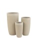 SET DE 3 JARRONES REDONDO ALTO ARGILE BEIS SET DE 3 JARRONES REDONDO ALTO ARGILE BEIS