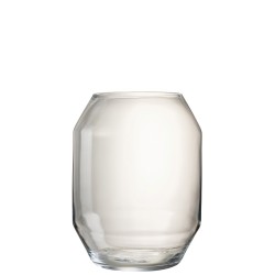 Vase en verre transparent 29.5x29.5x40 cm