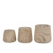 Vaso em madeira natural de paulownia 25x25x23 cm Vaso em madeira natural de paulownia 25x25x23 cm