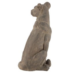 Pantera de arcilla gris de 42x38x78 cm