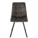 Chaise 4 pieds en textile gris foncé 45x54x86 cm Chaise 4 pieds en textile gris foncé 45x54x86 cm