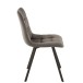 Chaise 4 pieds en textile gris foncé 45x54x86 cm Chaise 4 pieds en textile gris foncé 45x54x86 cm