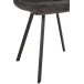 Cadeira de 4 pés em tecido cinzento escuro 45x54x86 cm Cadeira de 4 pés em tecido cinzento escuro 45x54x86 cm