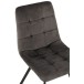 Chaise 4 pieds en textile gris foncé 45x54x86 cm Chaise 4 pieds en textile gris foncé 45x54x86 cm