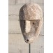 Visage abstrait en bois marron 19x9x31 cm