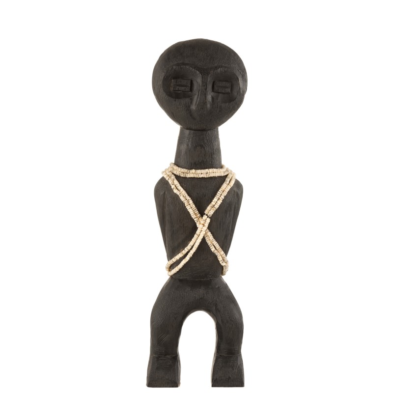 Figura takwimu madera de mango negro Alt. 47 cm