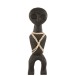 Statue takwimu en bois noir 13x8x47 cm